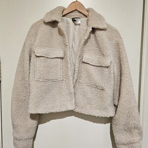 H&M oversized cropped jacket